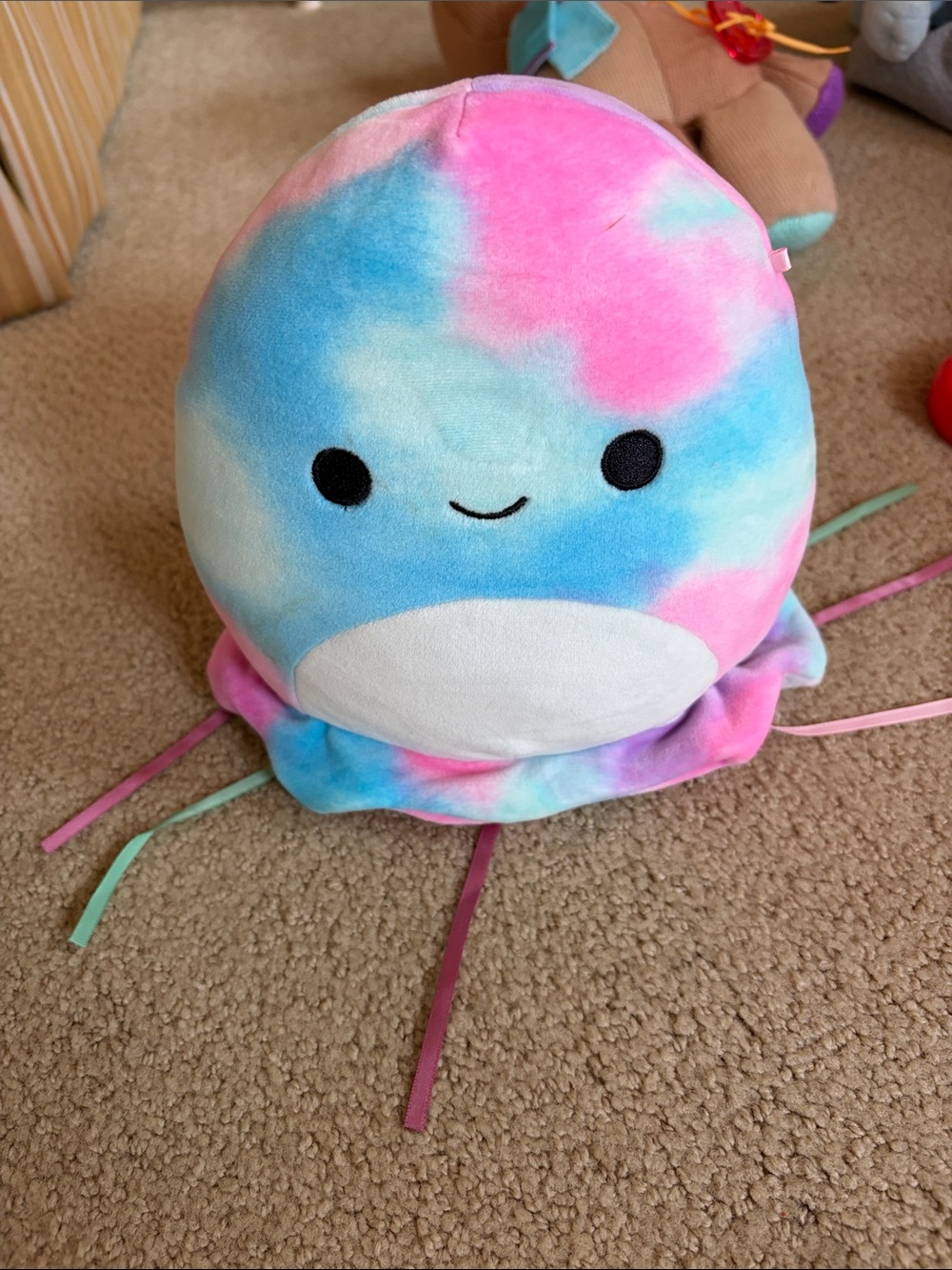 Squishmallows Tie-Dye Jellyfish Plush in Pink & Blue
